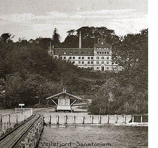 Vejlefjord Sanatorie Dampskibsbroen 1900Tallet